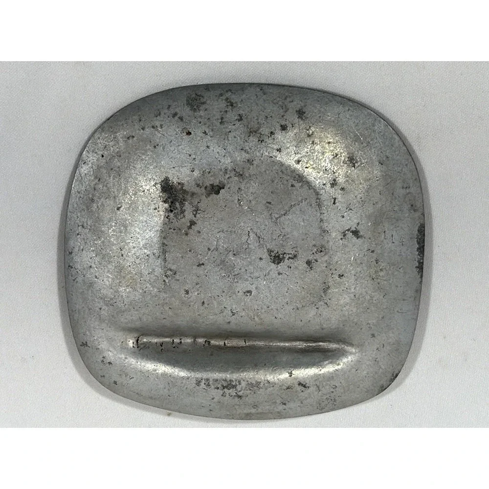 Vintage Pewter Ashtray Colonnade Hotel Virginia Old Money Retro Souvenir Decor